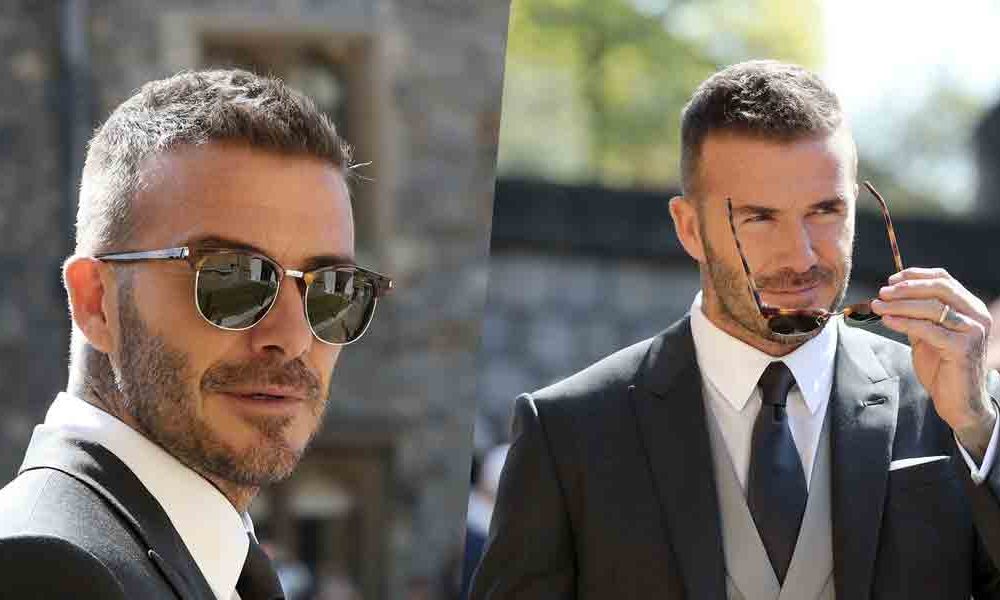 David Beckham Walked Into The Royal Wedding With A Classic Hairstyle