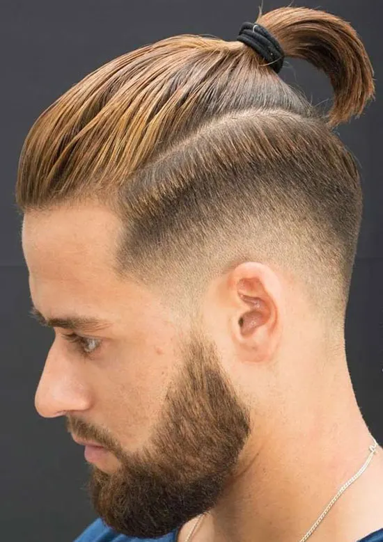 Drop Fade with Ponytail
