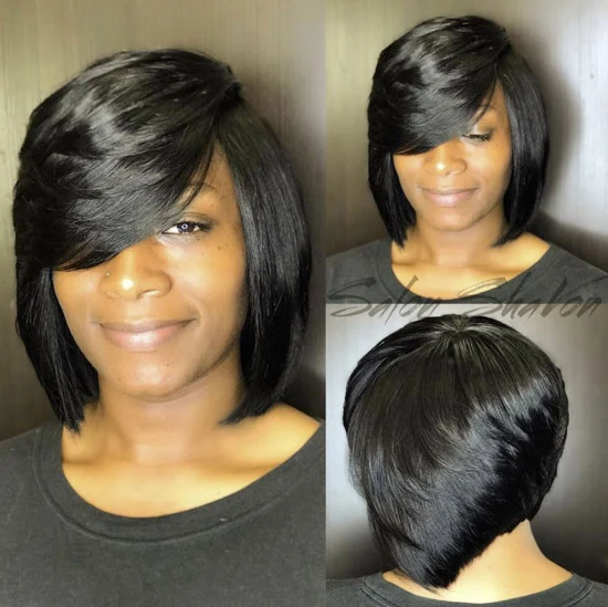 Quick Weave Bob with No Leave Out
