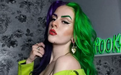 Purple And Green Hairstyles