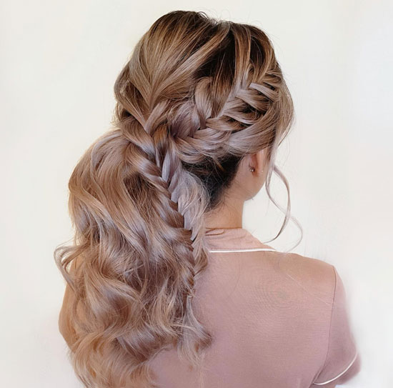 Half Up braids