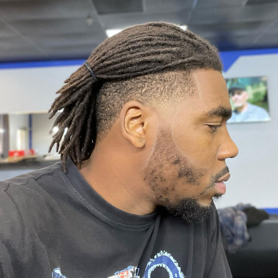 High Top Dreads With Ponytail