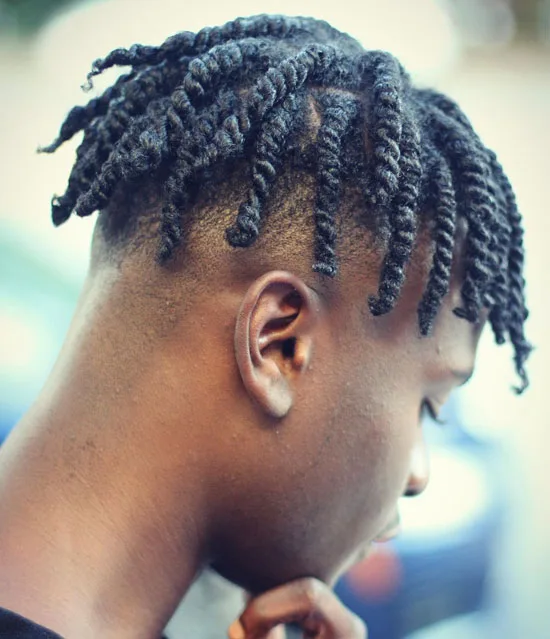 Twisted Dreads With High Fade