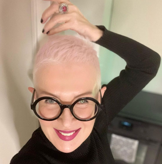 Baby Pink Spiky Hair