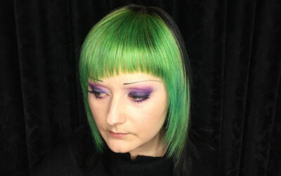 Black and Green Hair