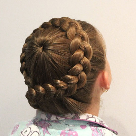 Egg Shaped Starburst Braids