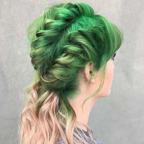 Relaxed French Braids