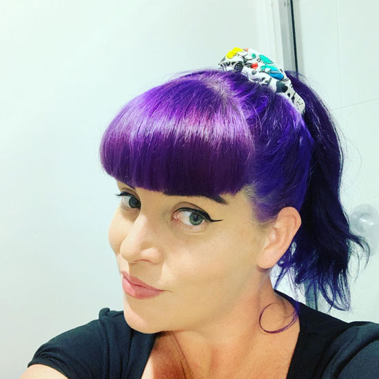 Straight Bangs with Pinup Ponytail
