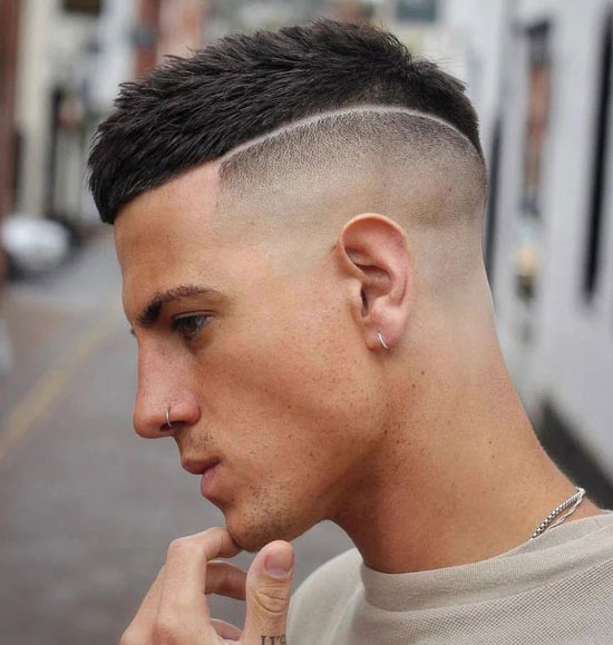 Textured Crop Cut with Disconnected Skin Fade