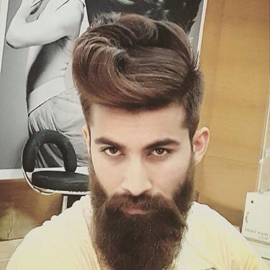 Undercut Pompadour with Taper