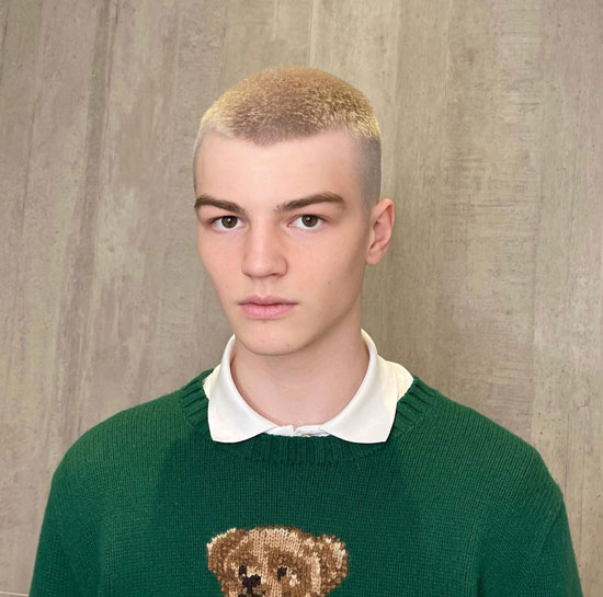 Blonde Buzz Cut Skin Fade