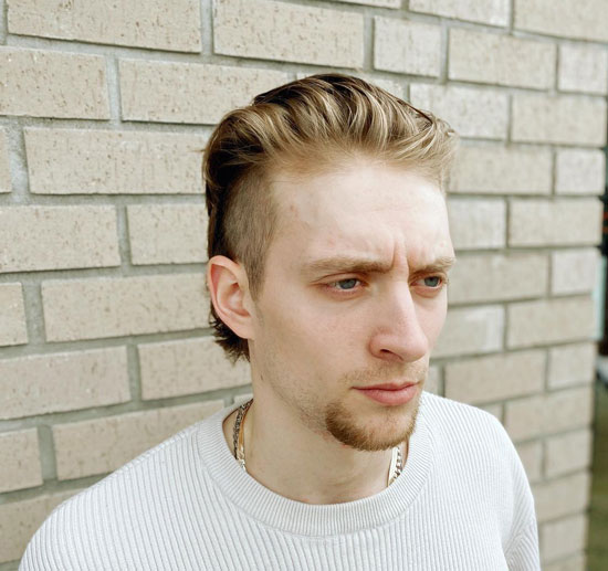 Burst Fade Brushed Mullet