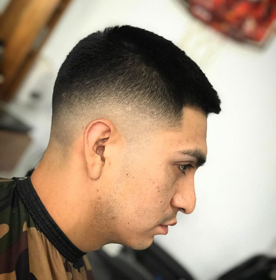 Buzz Cut with Mid Skin Fade