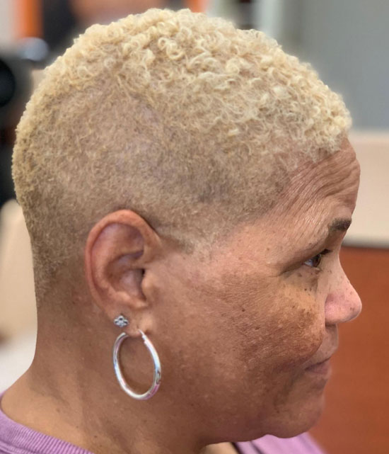 Cropped Afro Top with Blends