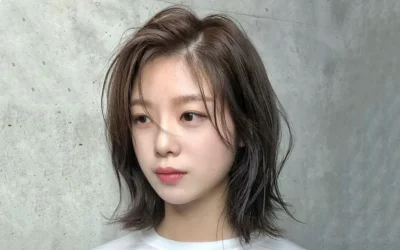 Korean Shoulder Length Hairstyles for Women
