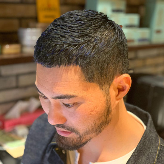 Tapered Sides Gelled Hair