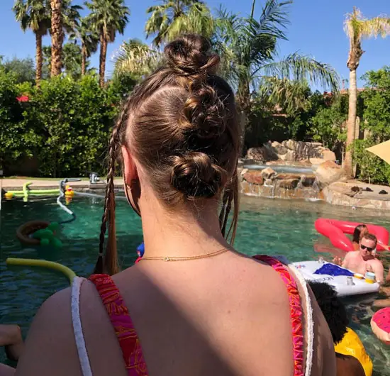 Three Buns with Plaits