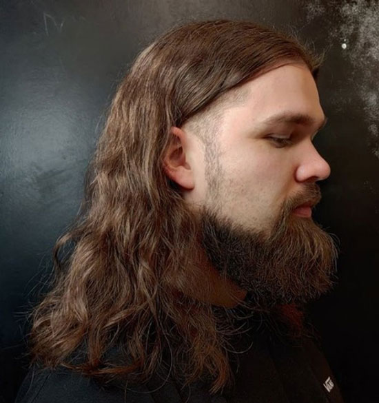 Bearded Shoulder length