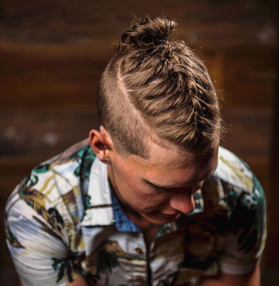 Braids Down The Middle