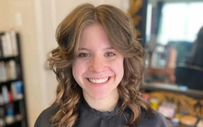 Shoulder Length Hair with Curtain Bangs