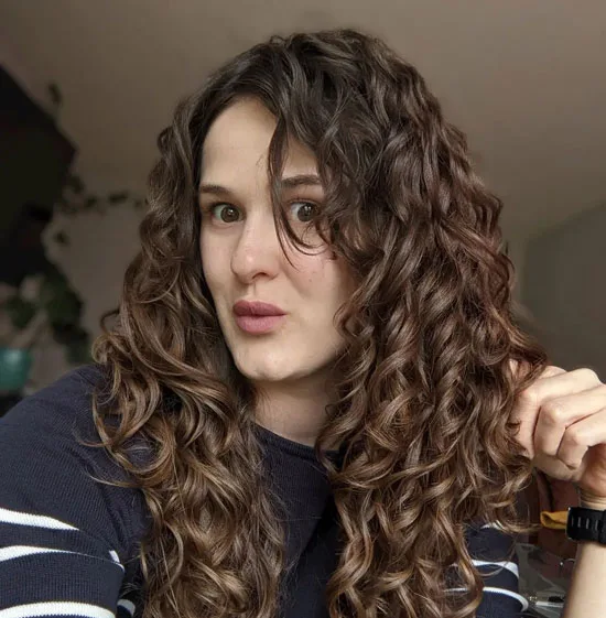 Long Curls with Framing Bangs