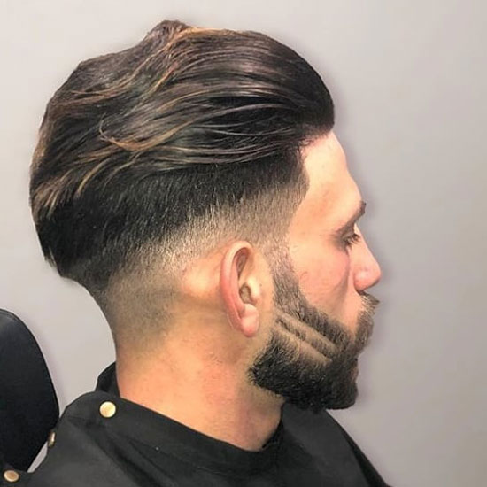 Long Brushed Back with Straight Burst