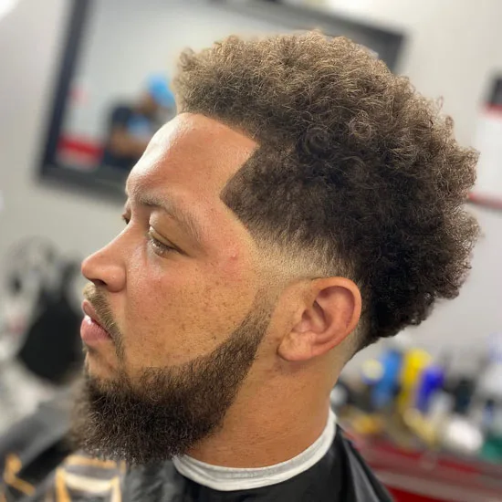 Low Burst with Curly Mohawk