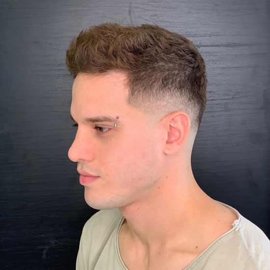Puffed-up Fauxhawk With Taper Fade