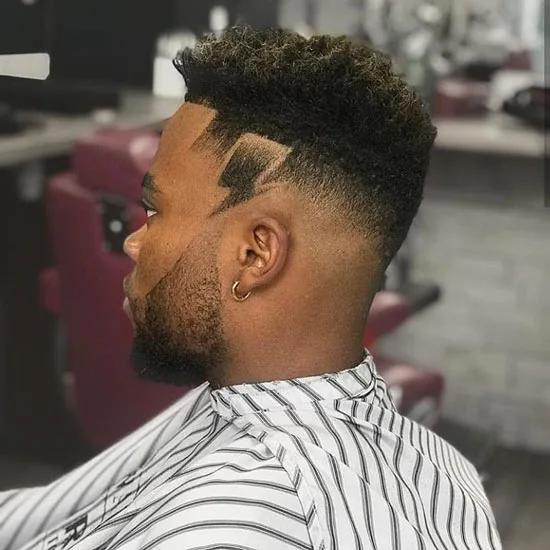 Vertical Lightning Bolt with Box