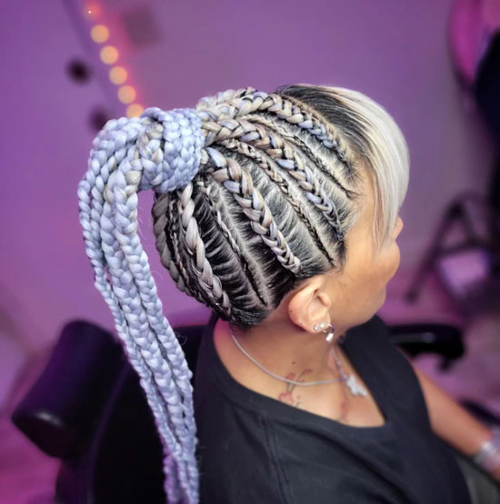 Feed-In Braided Weave Pony