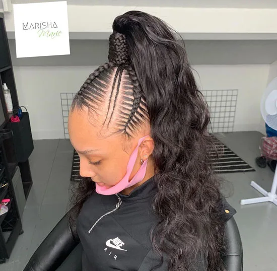 Half-Up Half-Down High Weave