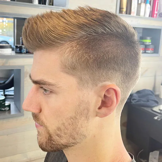 Professional Fauxhawk with Subtle Taper Fade