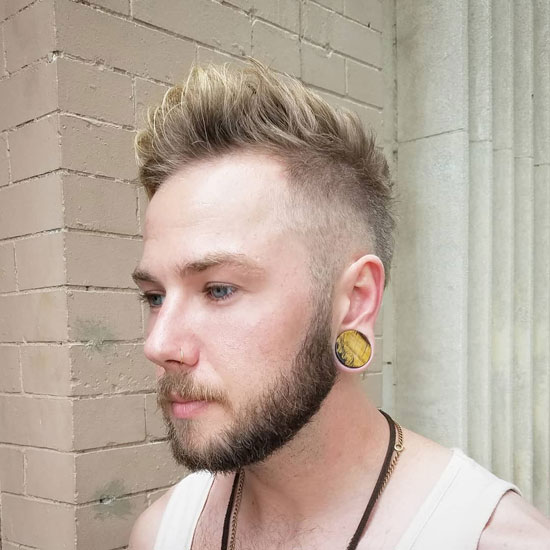 Relaxed Fauxhawk with Highlights