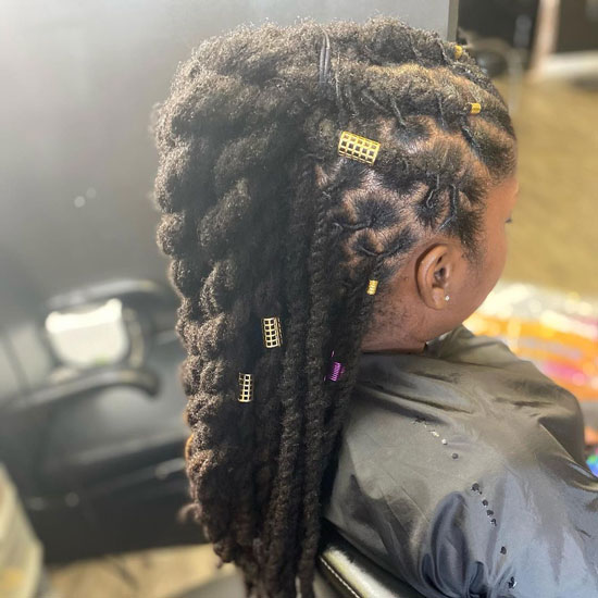 Weave Ponytail With Locs