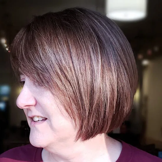 Classic Rounded Pixie Bob with Ombre Dye